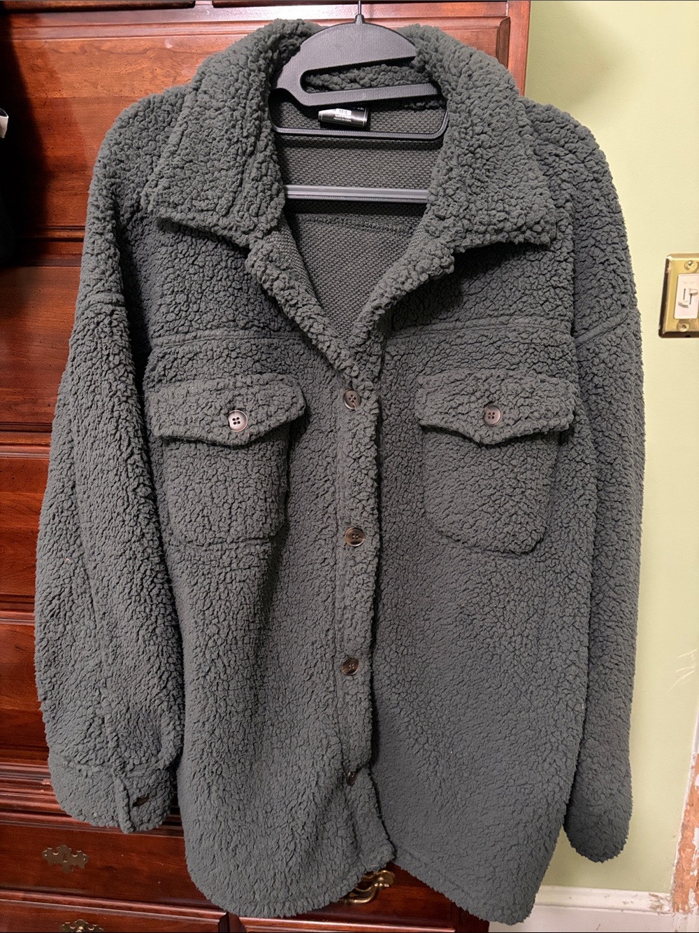 32 Degrees Women's Teddy Jacket - Charcoal Gray